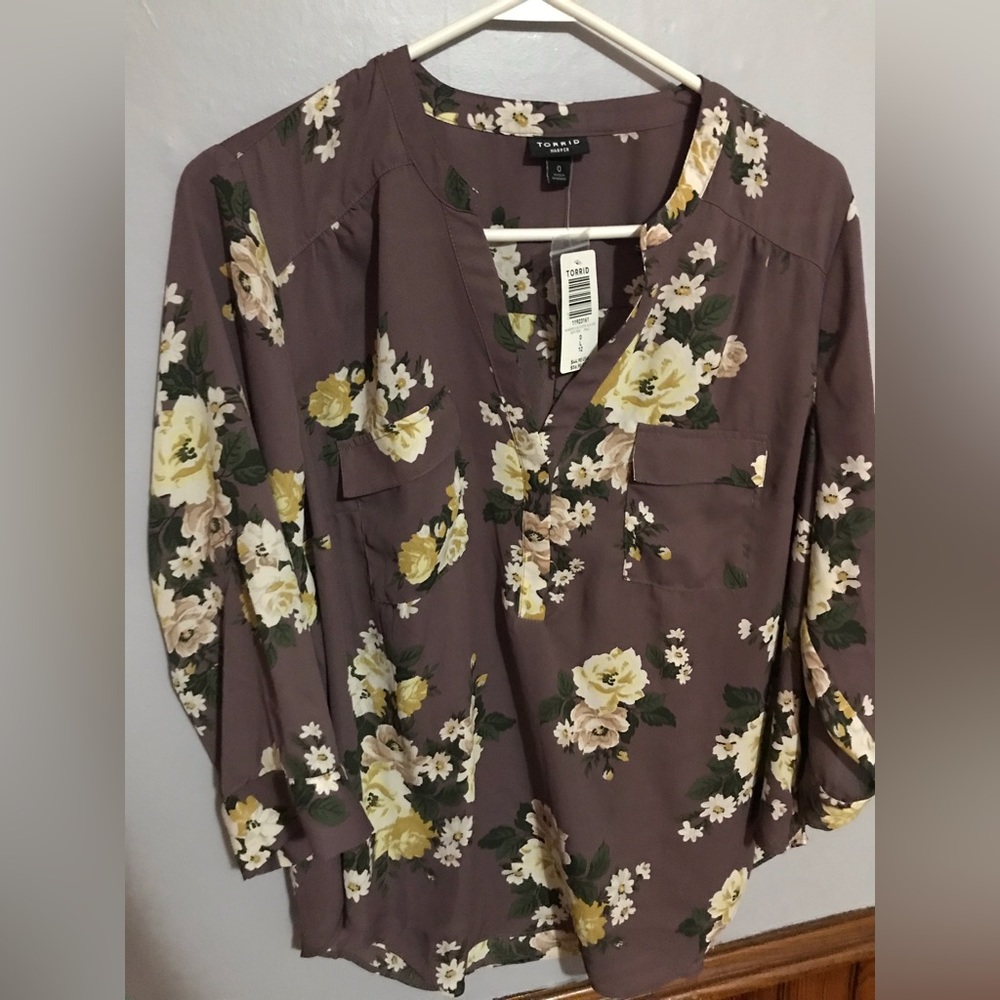 Torrid Harper Floral Print size 0 L 12